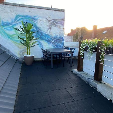 The Rooftop - A Trendy New Apartment With Airconditioning, Large Terrace & Free Parking Ostende Extérieur photo