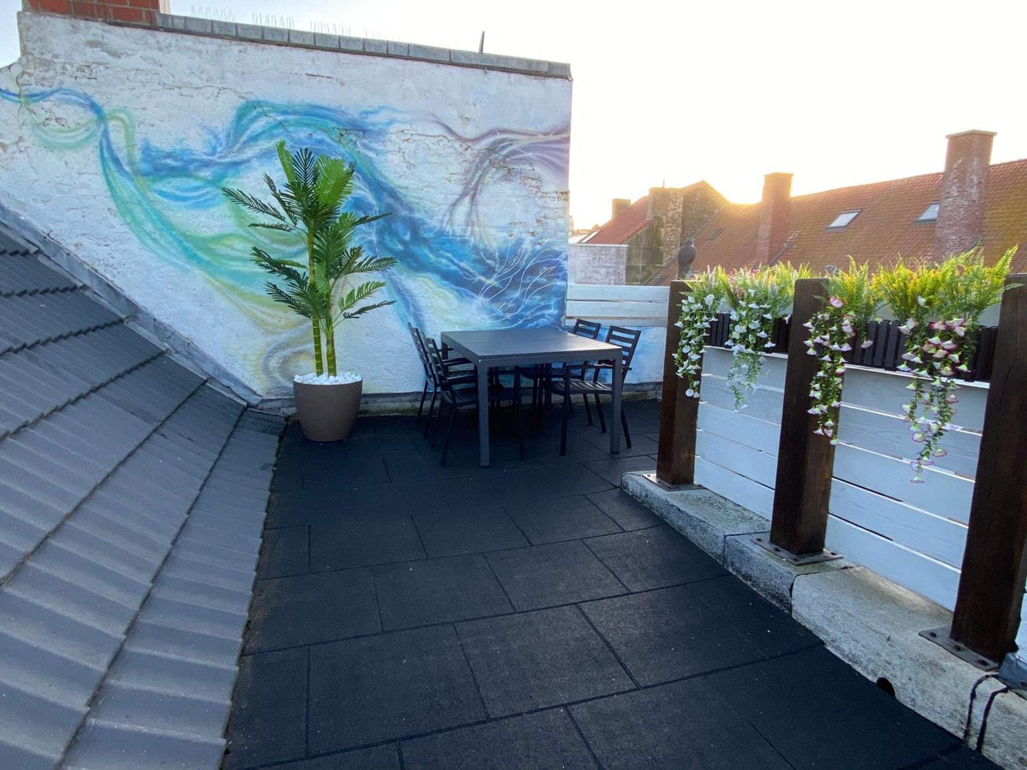 The Rooftop - A Trendy New Apartment With Airconditioning, Large Terrace & Free Parking Ostende Extérieur photo